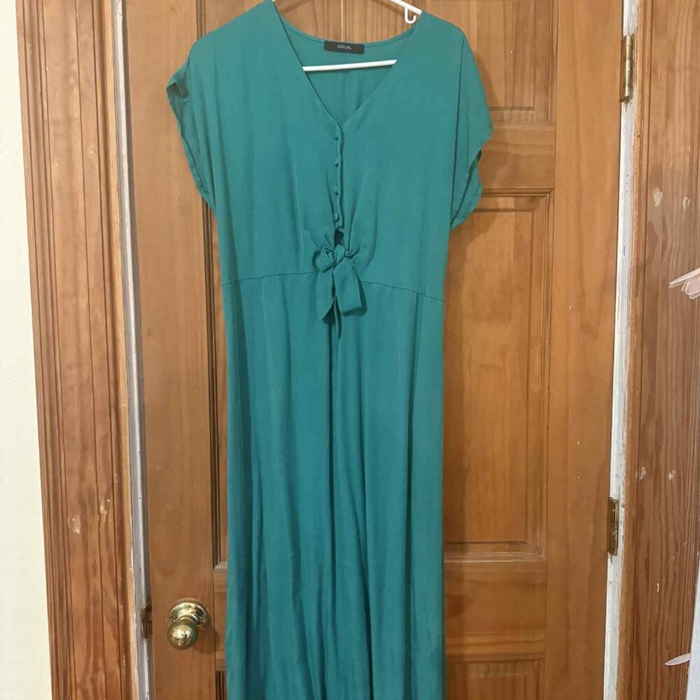 Assual Teal Midi Dress - Size Medium